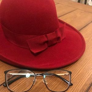 Vintage Red Bow Nordstrom’s Wool Hat